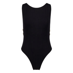 Anja Paris - Traje de baño de una pieza L'Interdit | Negro