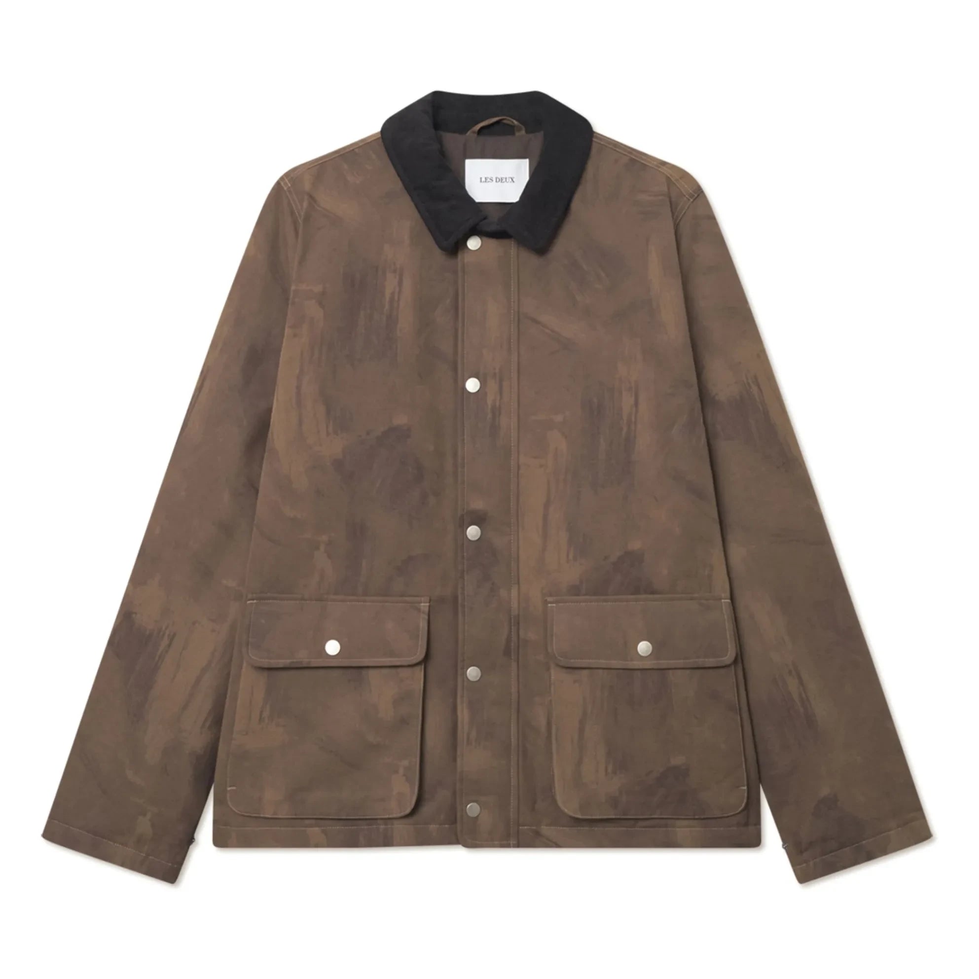 Les Deux - Chaqueta de algodón Montana AOP | Marrón