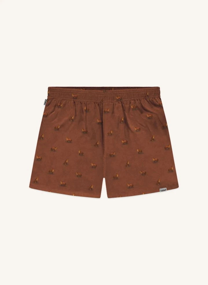 Pockies - Fox Boxer Şort | Kahverengi