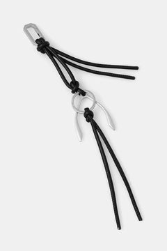 Llavero de cuero Wishbone de AllSaints para mujer