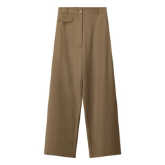 Cordera - Pantalones de Lana Virgen con Bolsillos | Camel