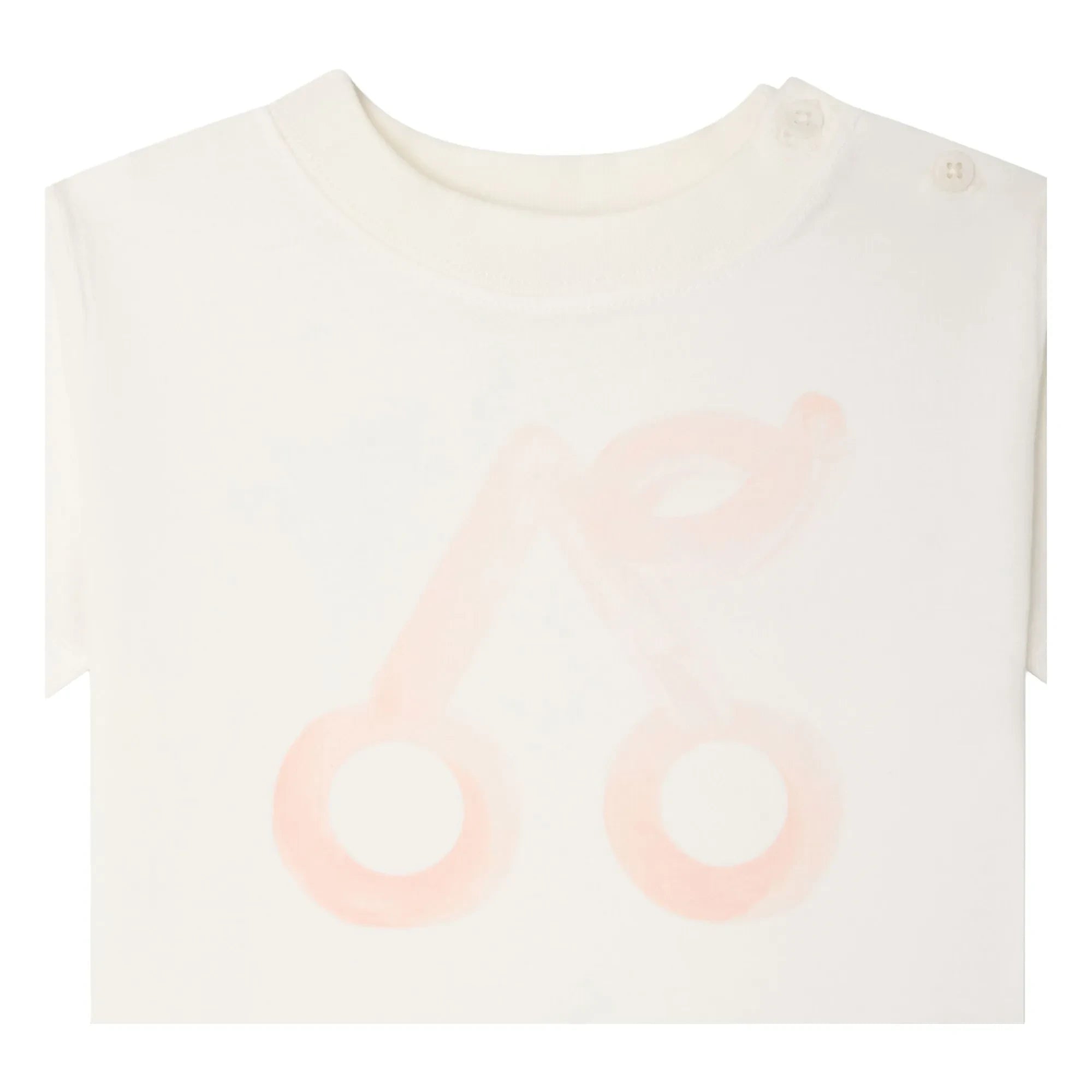 Bonpoint - Camiseta de algodón orgánico Cai Cereza | Crema