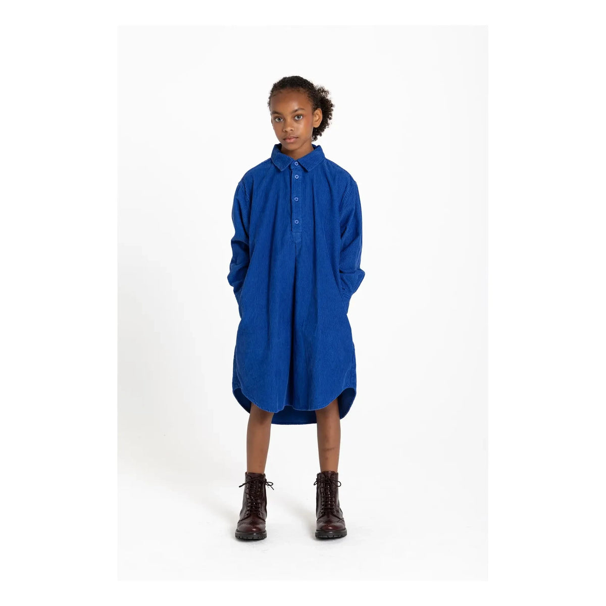 Smallable Kid - Vestido camisero Silva | Azul eléctrico
