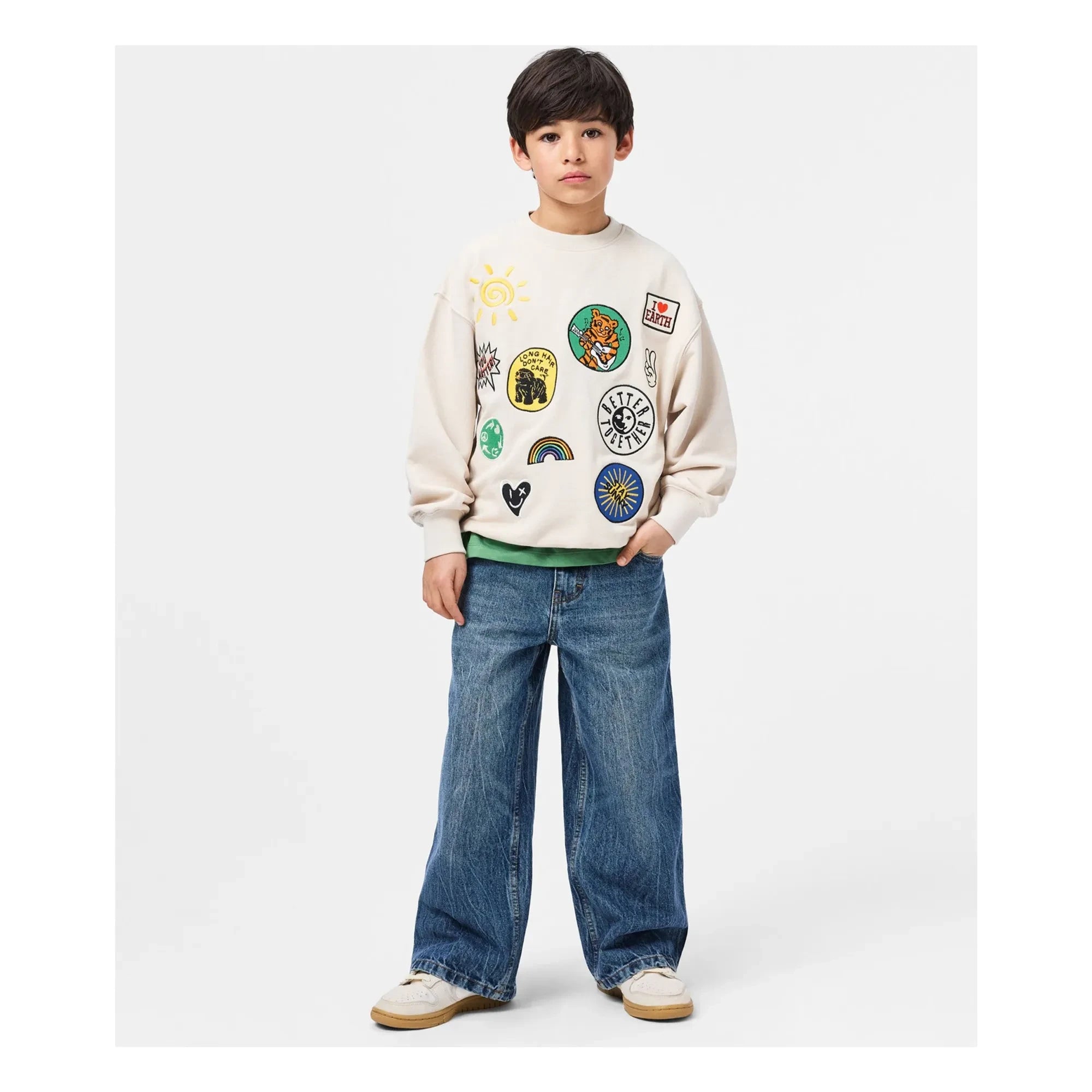 Sudadera bordada Molo | Crudo