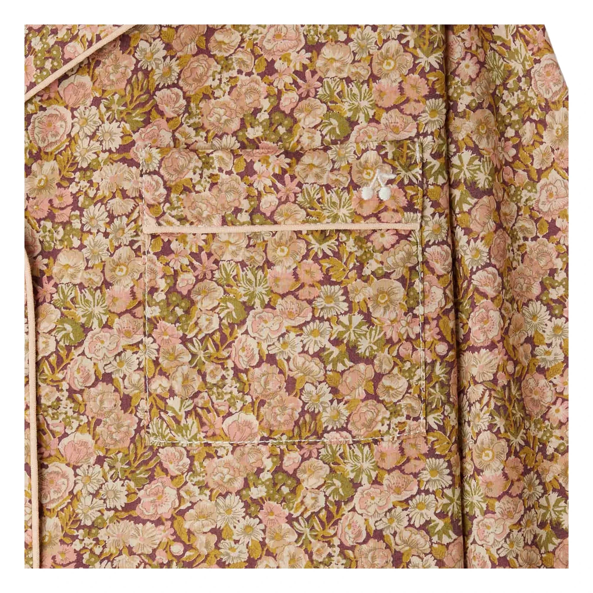 Bonpoint - Pijama con Broches de Algodón Orgánico Liberty | Malva