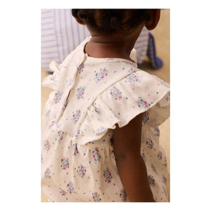 Louise Misha - Vestido de pana Lena Fleurie | Crema