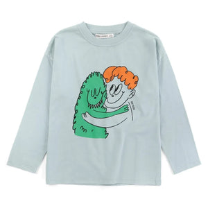 Bobo Choses - Organik pamuk Monster Tişört | Açık mavi
