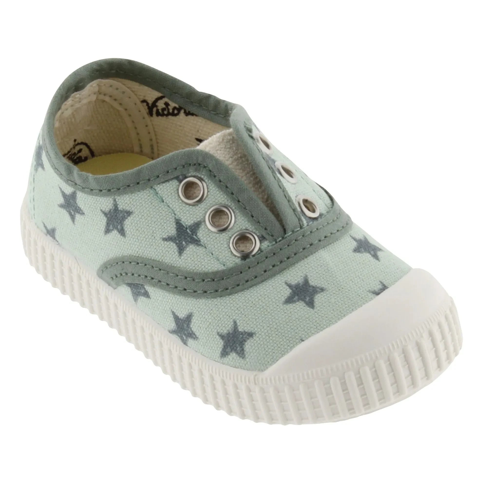 Victoria - Zapatillas de lona elásticas Etoiles | Agua verde
