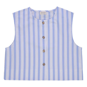 Poudre Organic - Blusa de rayas de vainilla | Azul