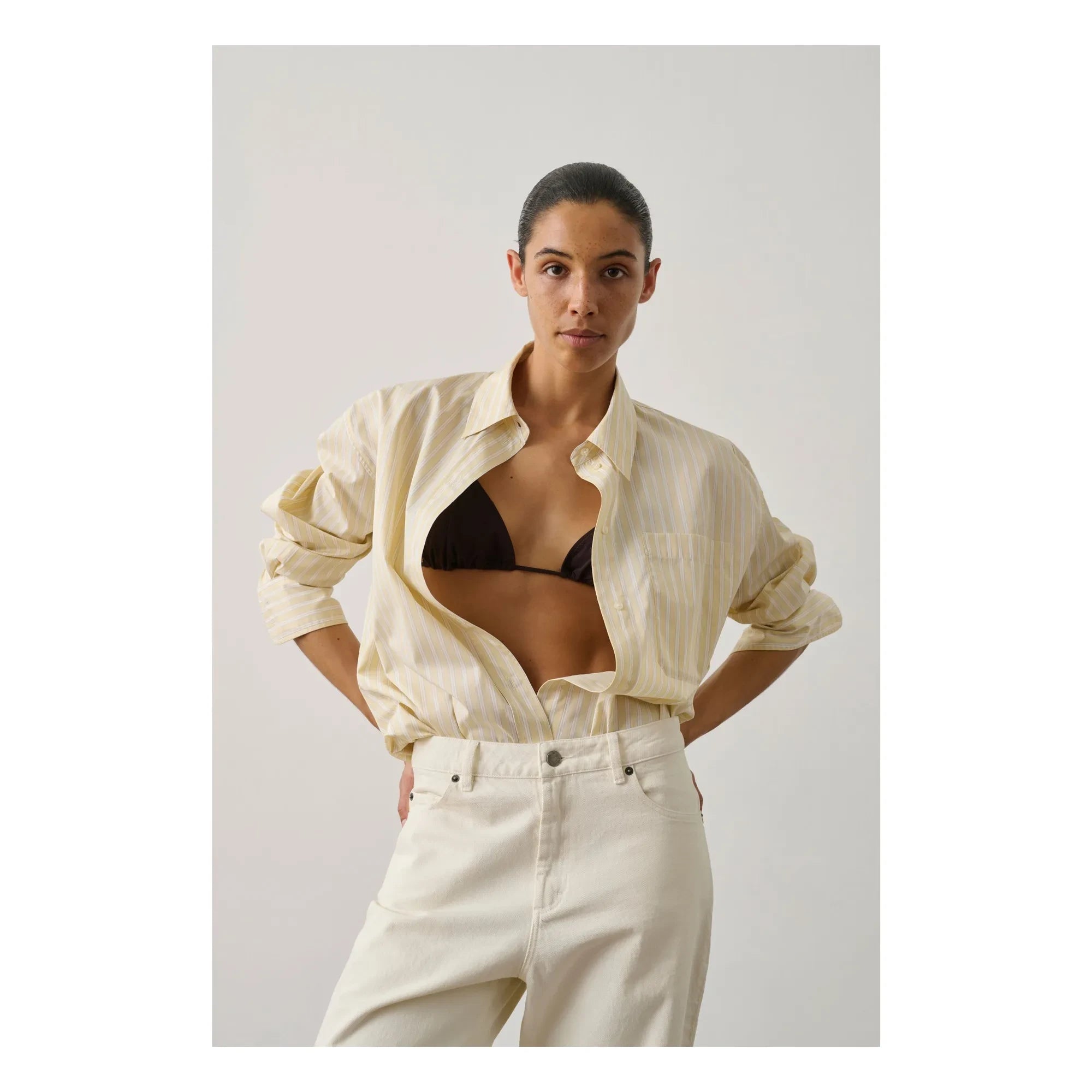 Soeur - Camisa de algodón Carlotta | Amarillo claro
