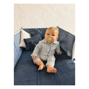 Editions Aimable - Balthazar tulum | Azure Çizgili Poplin