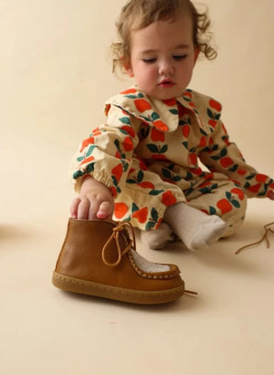 Lazare - Zapato de primeros pasos acolchado Octave | Camel