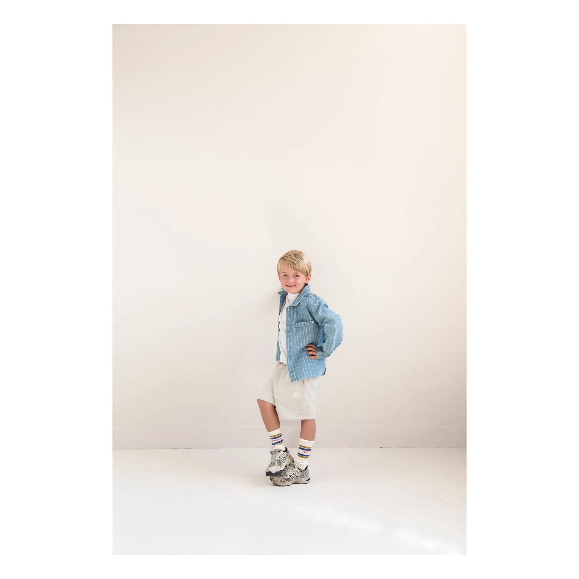 Jenest - Shorts de algodón orgánico Xavi | Gris claro