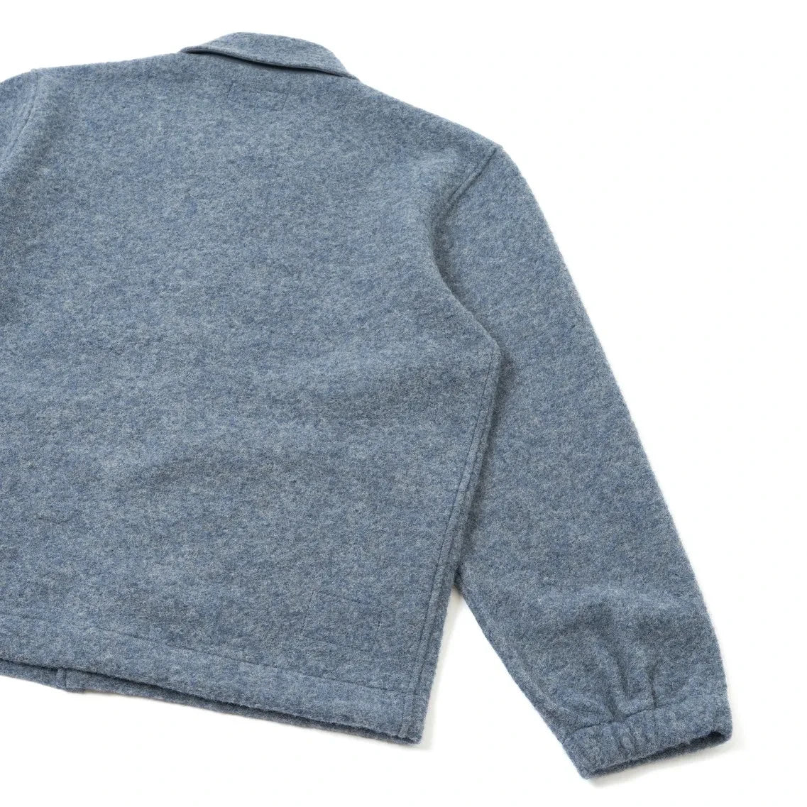 Universal Works - Rams Yün Overshirt | Gri mavi