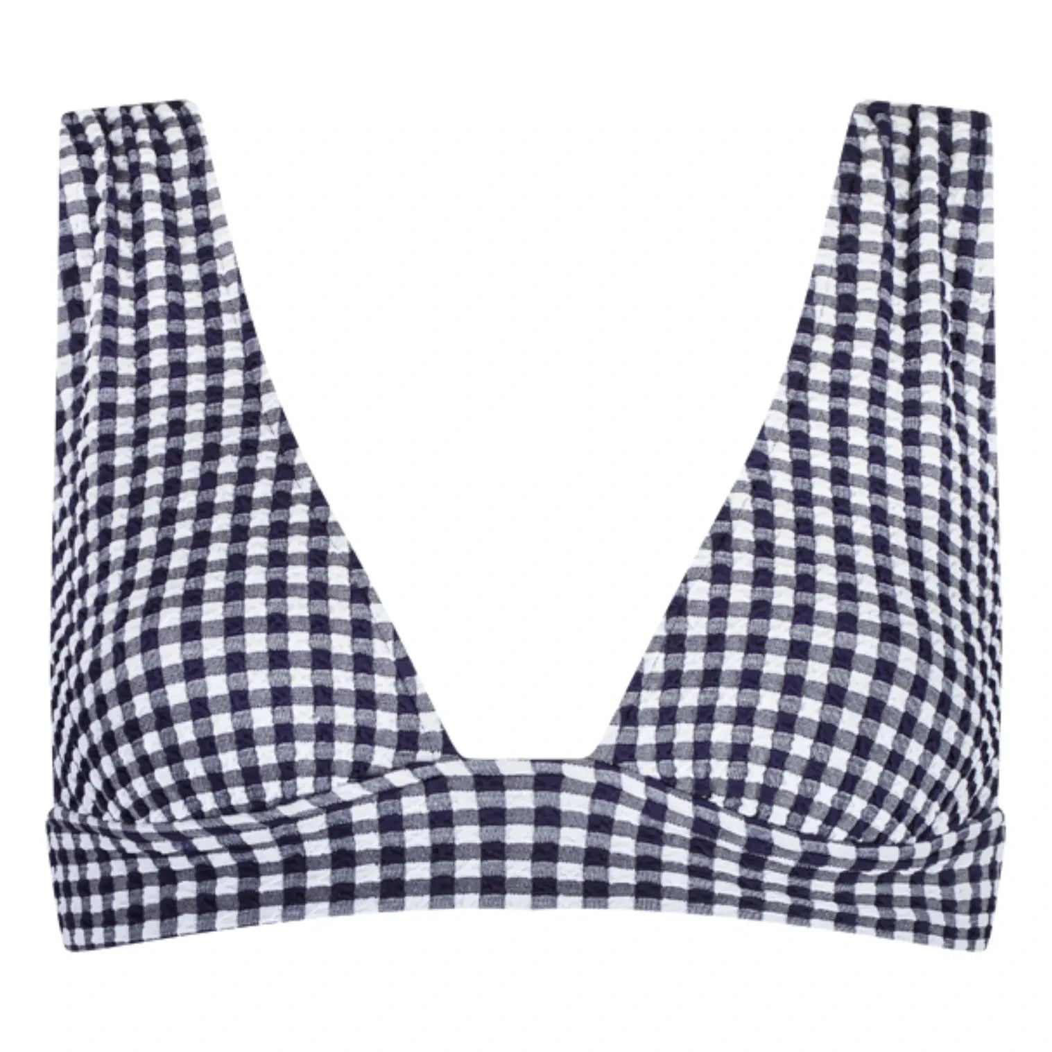 Anja Paris - Top de bikini L'Ensorcelant Vichy | Azul marino