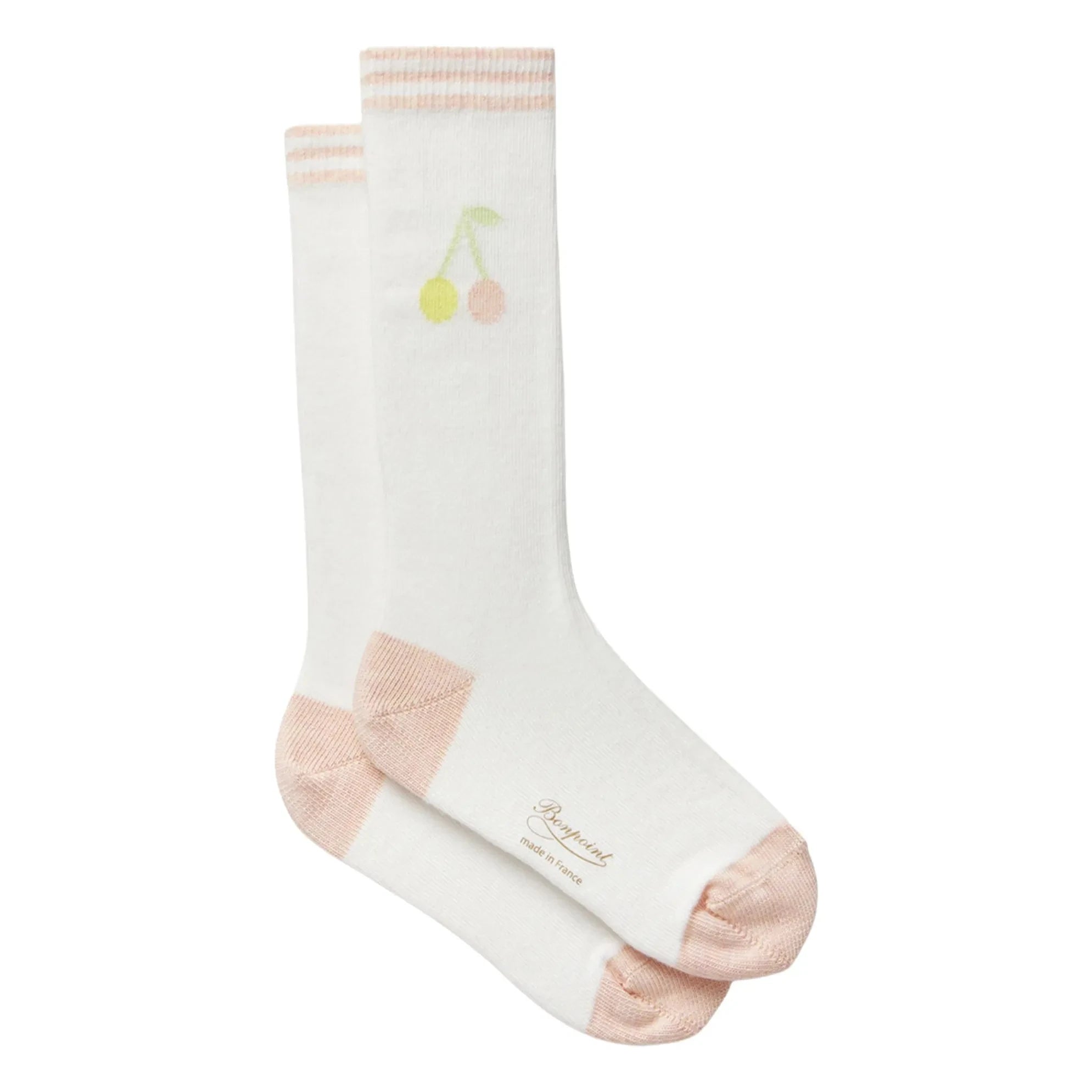 Bonpoint - Calcetines con cerezas Latris | Crema
