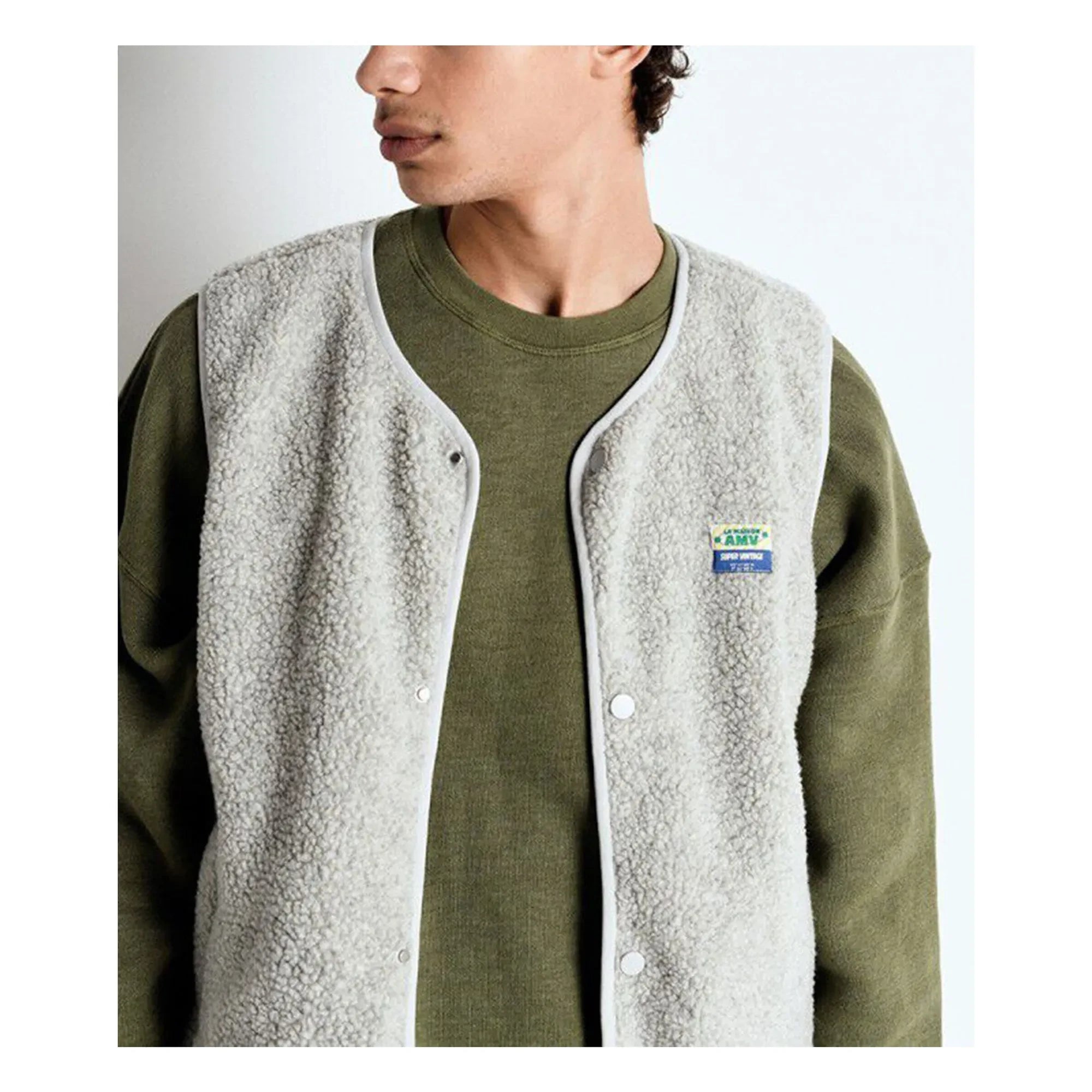 American Vintage - Chaleco sin mangas Hoktown Fibras recicladas | Gris jaspeado