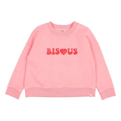 Búho - Sudadera Bisous Algodón Orgánico | Rosa