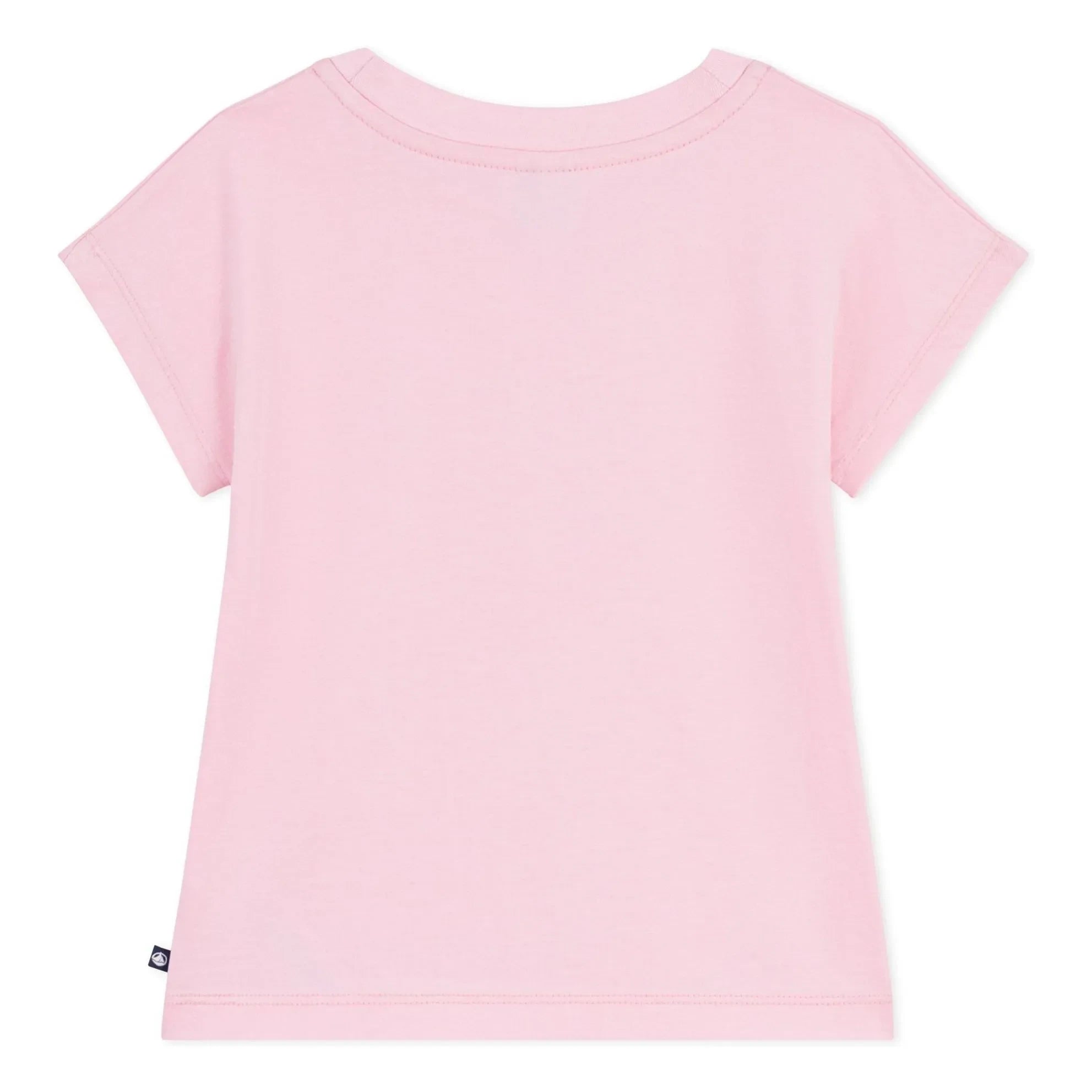 Petit Bateau - Camiseta corazón de algodón orgánico | Rosa