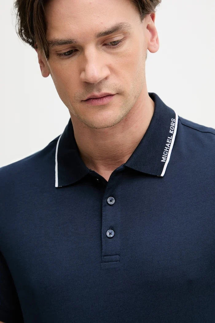 Camiseta de algodón Michael Kors con cuello para hombre