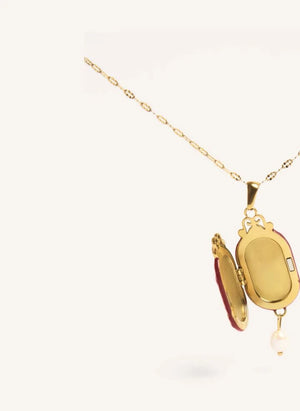 Palas - “Le Secret” Collar Largo | Rojo