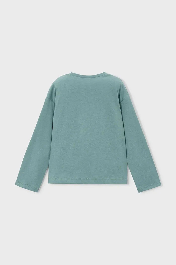 Mayoral blusa de algodón de manga larga para niños