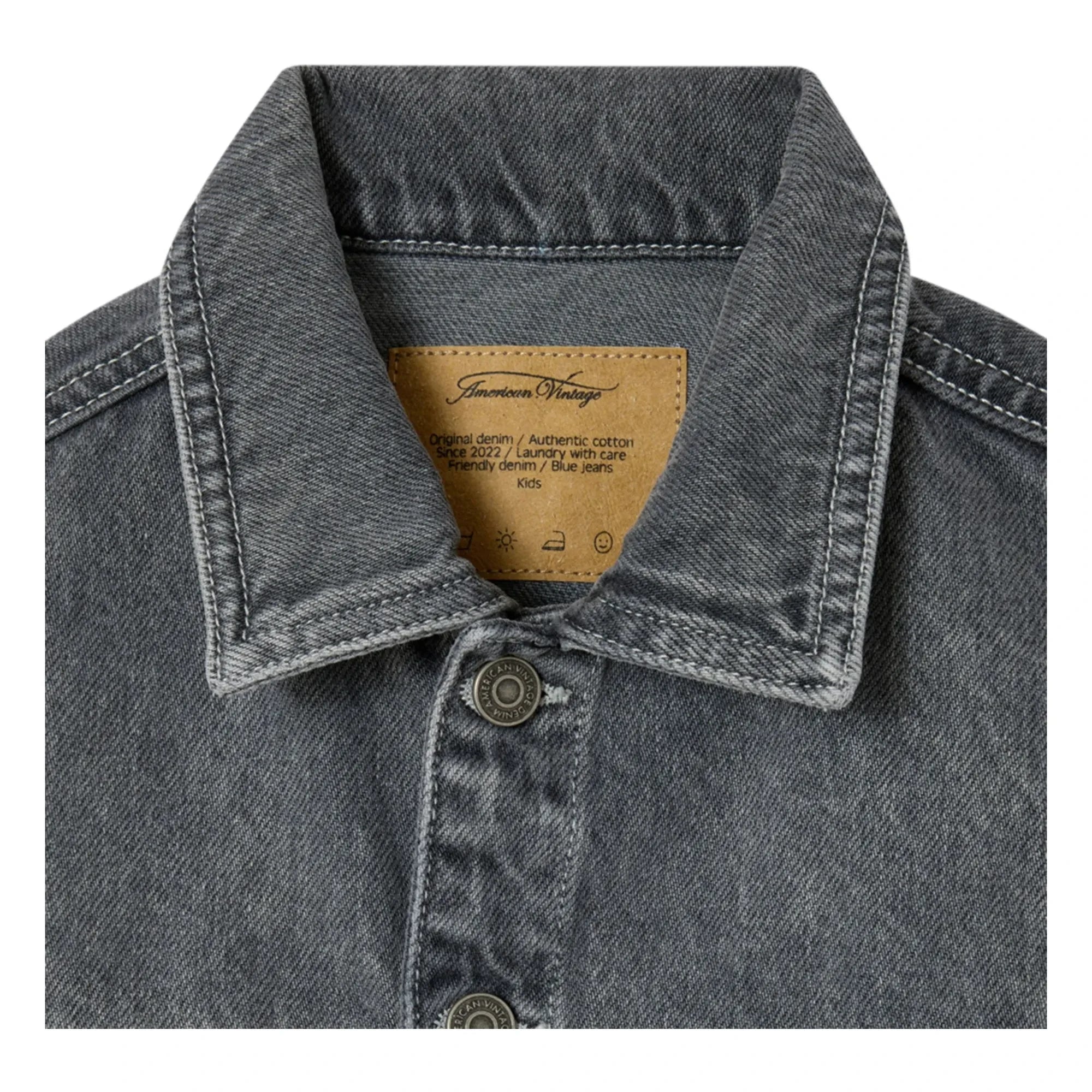 American Vintage - Chaleco vaquero sin mangas Yopday | Gris
