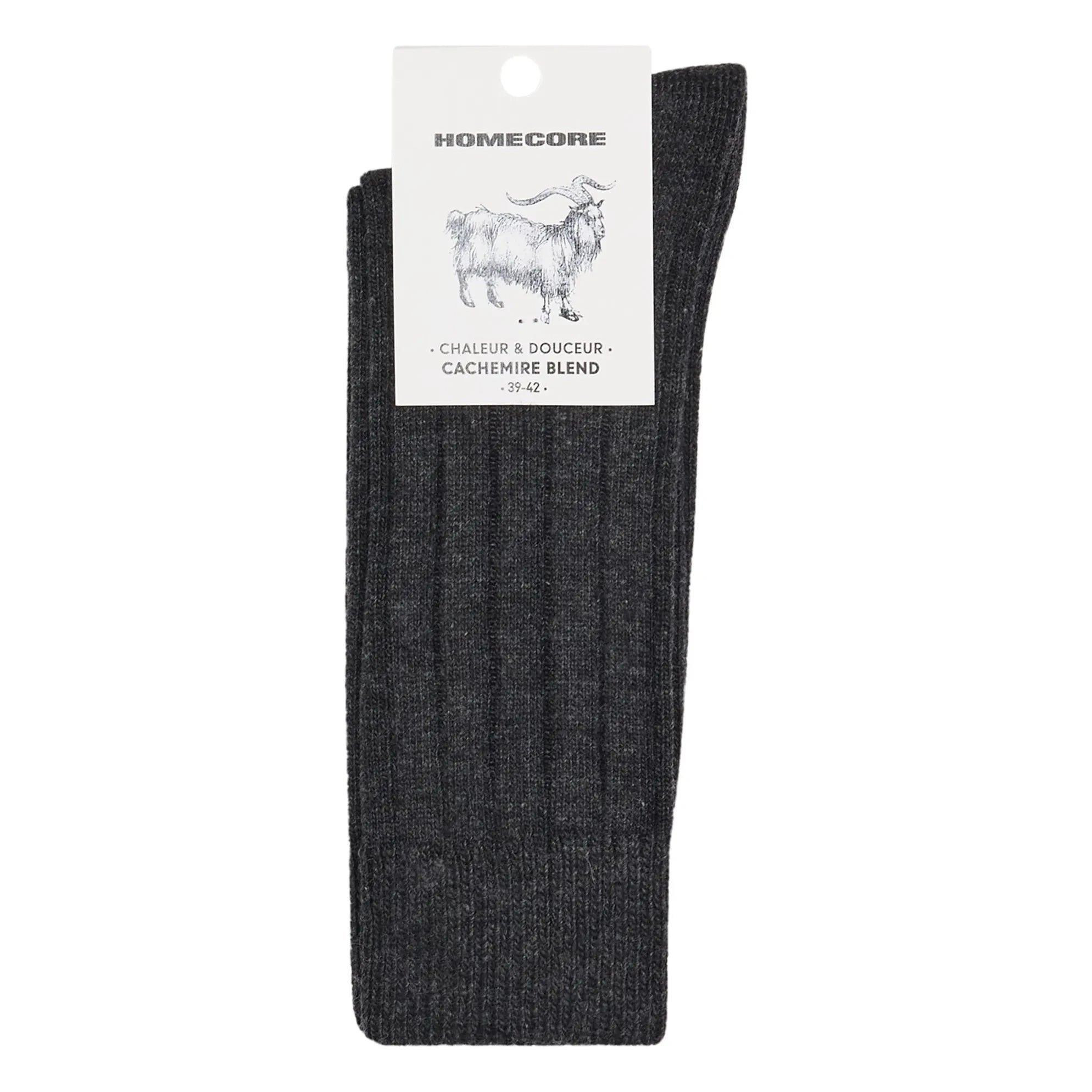 Homecore - Calcetines de cachemira | Gris carbón