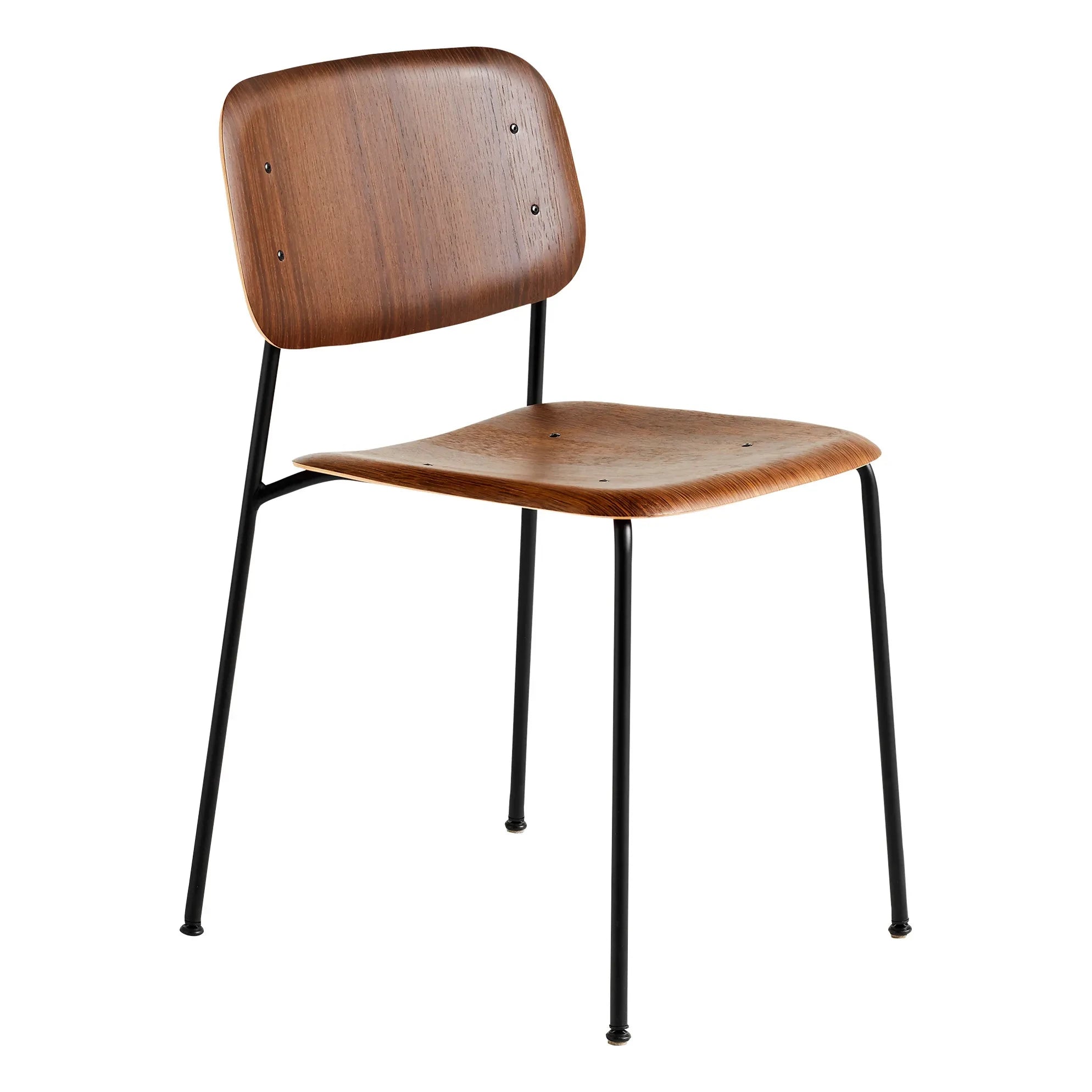 Hay - Silla de Madera con Borde Suave | Madera Oscura