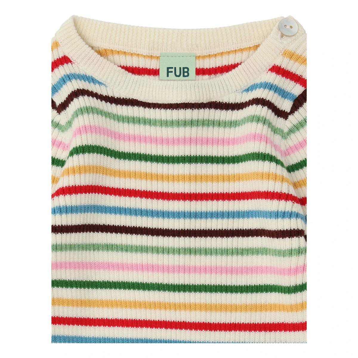 FUB - Jersey de punto fino de algodón orgánico | Rojo