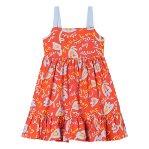 Stella McCartney Kids - Vestido Stella Fleurie | Rojo