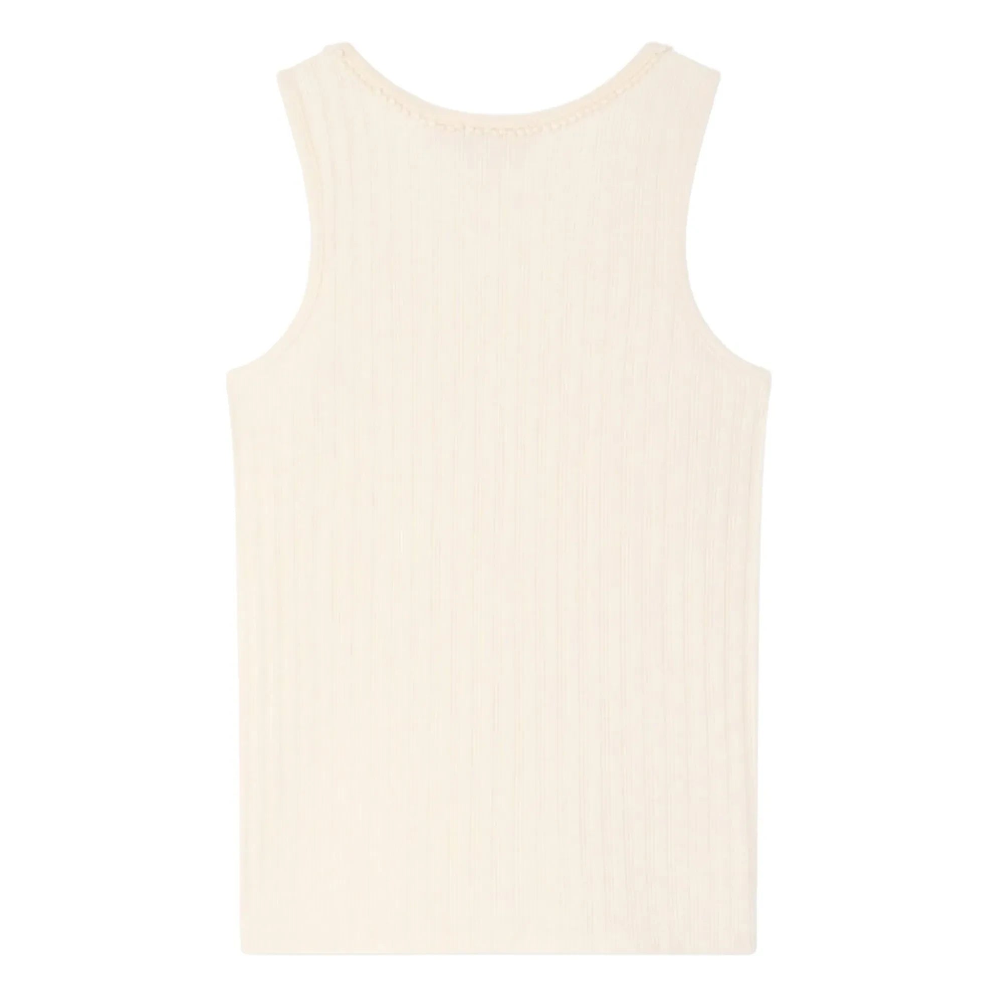 Bonpoint - Camiseta de tirantes de canalé Edina | Crema