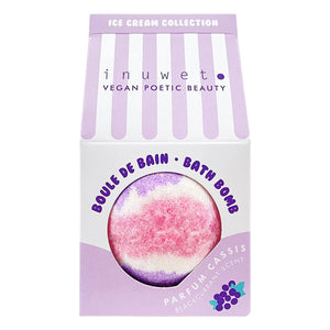 Inuwet - Bomba de baño helado de grosella negra - 120 g