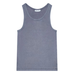 Smallable Woman - Ayla Camiseta de Tirantes Acanalada de Algodón Orgánico | Carbón