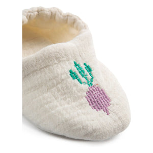 Bobo Choses - Zapatillas con estampado de rábanos de algodón orgánico | Blanco