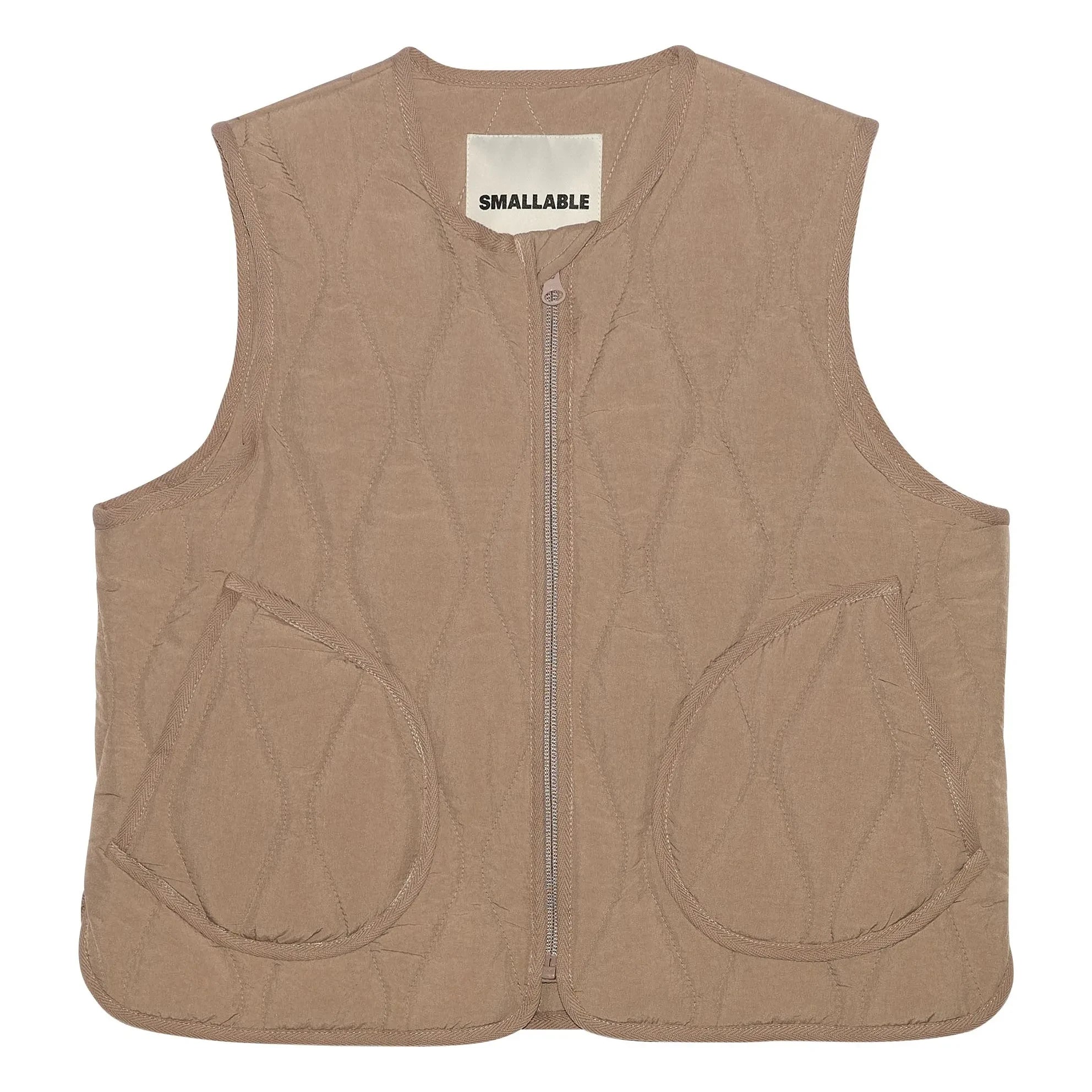 Smallable Kid - Chaqueta acolchada sin mangas Cheer | Gris oscuro
