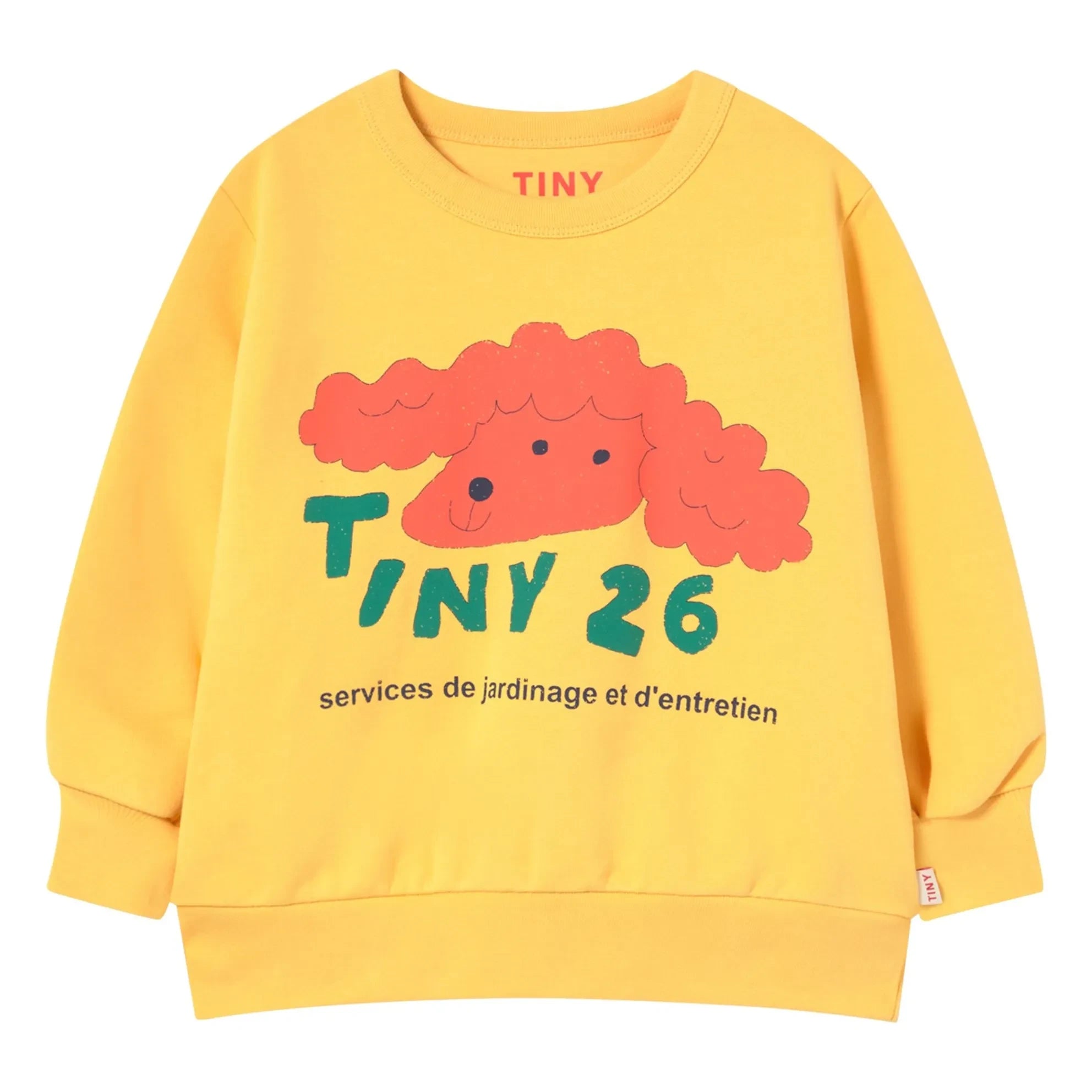 Tinycottons - Sudadera Perro Tiny 26 Algodón Orgánico | Amarillo