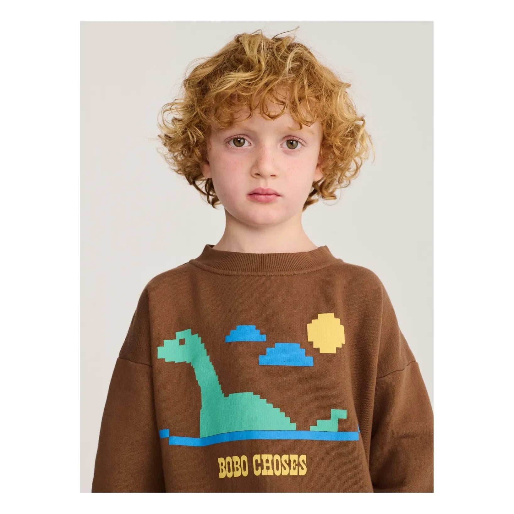 Bobo Choses - Lake Sweat Organik pamuk | Kahverengi