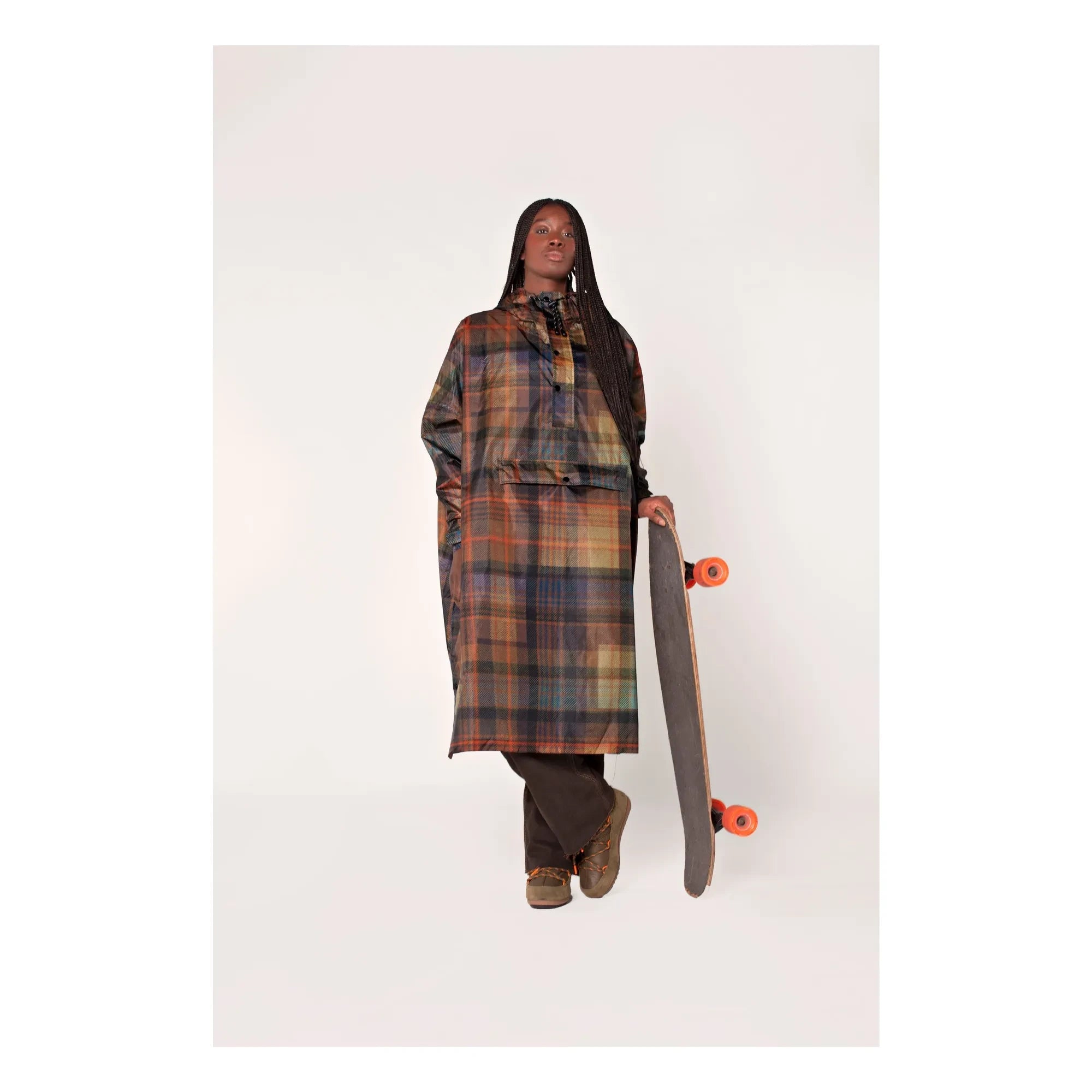 Rainkiss - Capa de lluvia Tartan - Colección mujer | Naranja