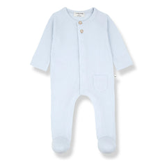 1+ en la familia - Pijama acanalado Pau | Azul claro