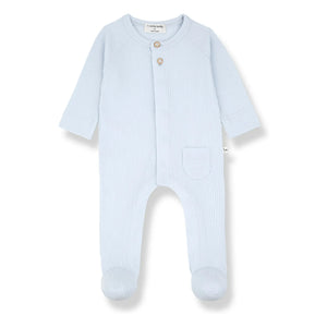1+ en la familia - Pijama acanalado Pau | Azul claro