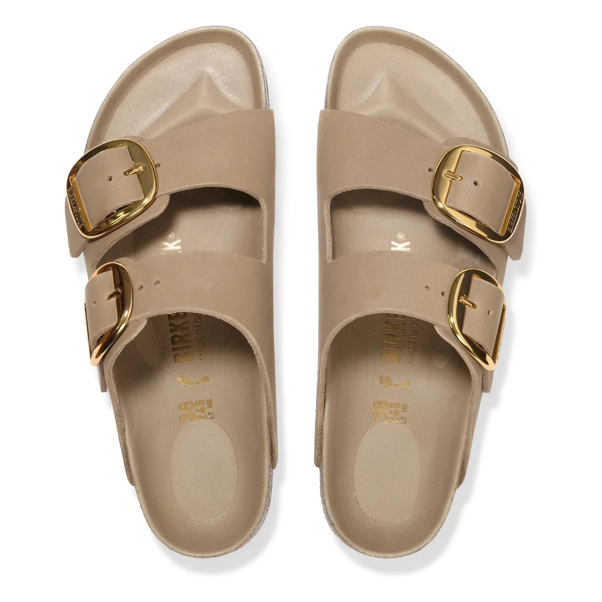 BIRKENSTOCK - Sandalias Arizona Big Buckle de piel aceitada | Tabacco