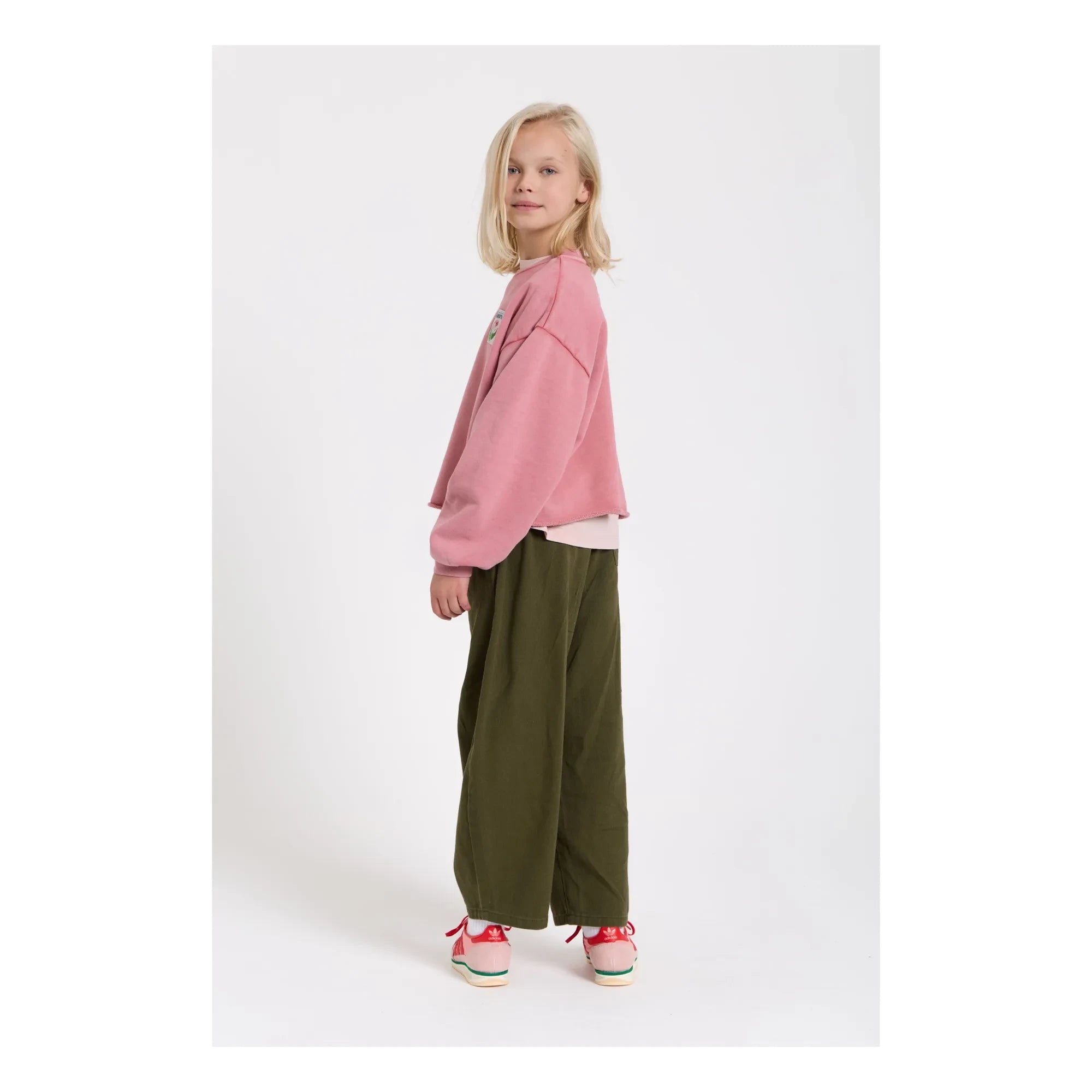 Hundred Pieces - Pantalones Gianna Twill con globos | Caqui