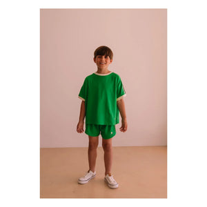 We Are Kids - Taylor Camiseta de Algodón Orgánico Contraste | Meadow Green