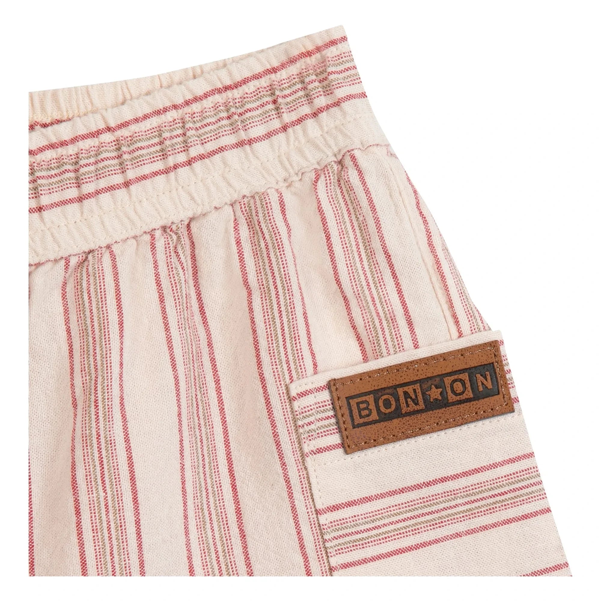 Bonton - Lois Shorts de Rayas para Bebé | Crema