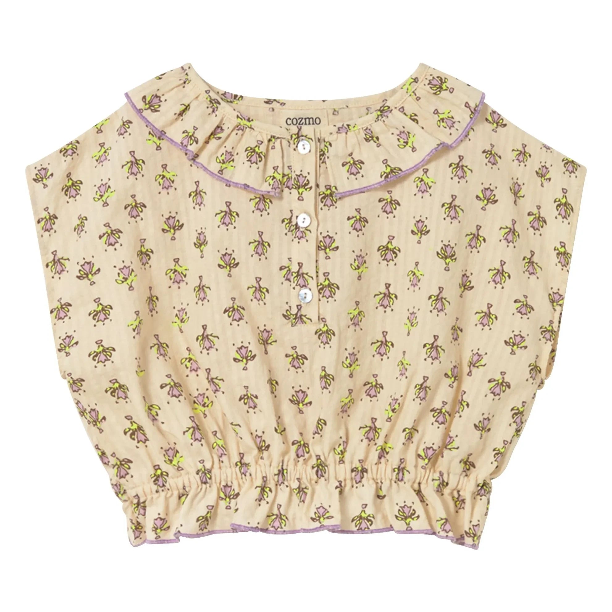 Cozmo - Blusa de algodón orgánico Dara Fleurie | Lavanda