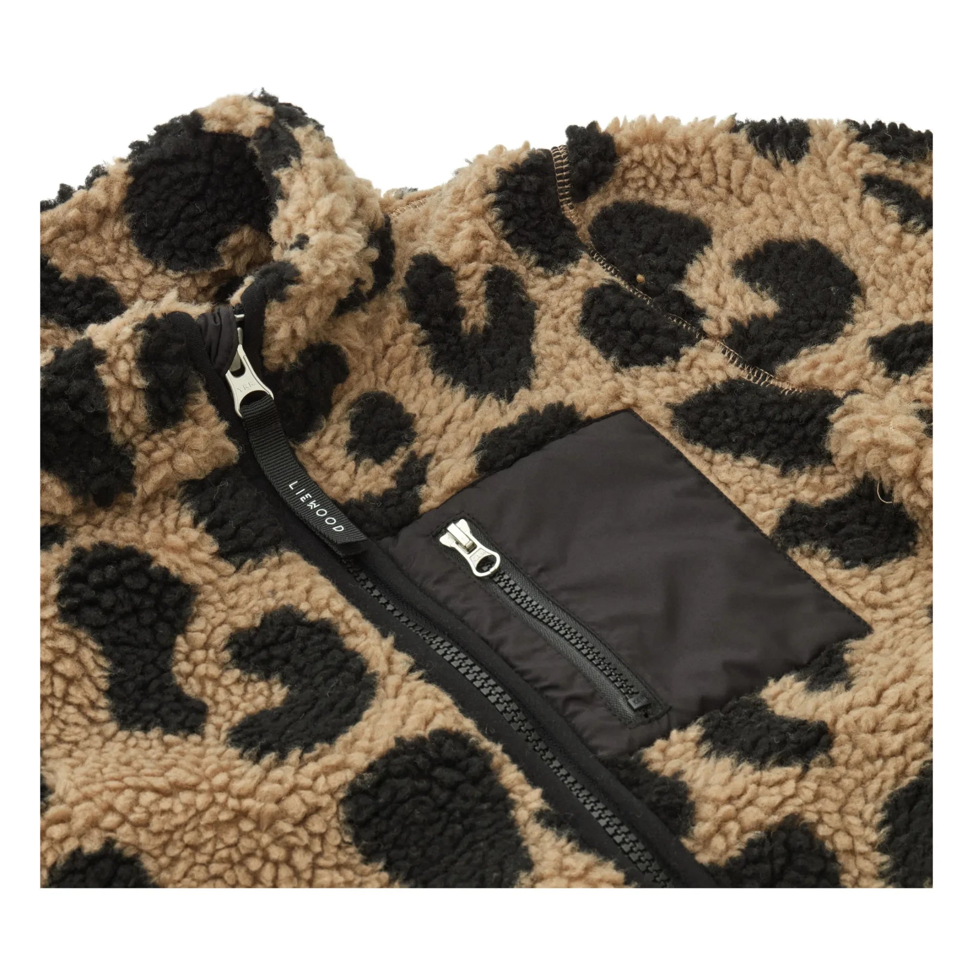 Liewood - Chaqueta de leopardo de piel sintética Nolan de materiales reciclados | Marrón