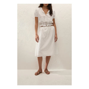 Faithfull the Brand - Santana Pamuklu Üst | Beyaz
