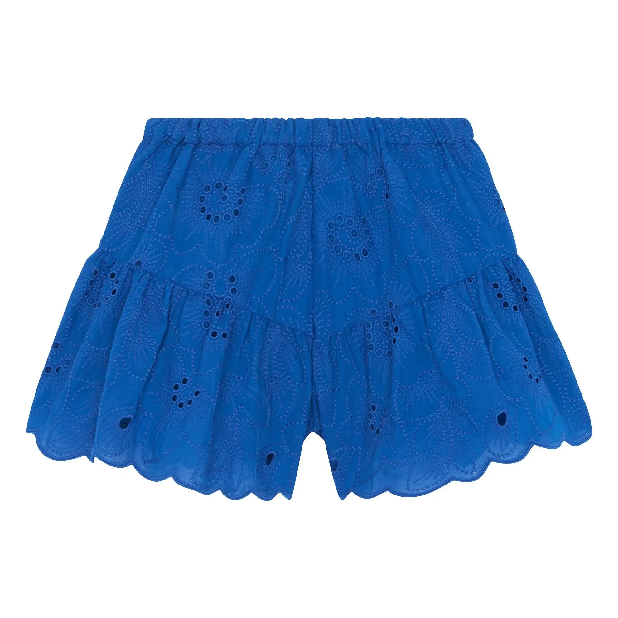Tartine et Chocolat - Pantalón corto con bordado floral | Azul real
