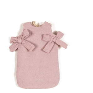 Minikane - Saco de dormir de tul de algodón para muñecas | Rosa
